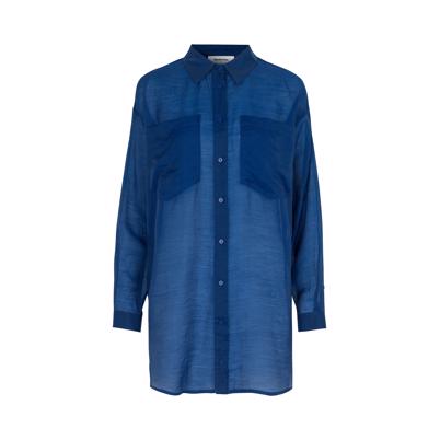 Modstrom Nevan Skjorte Electric Blue Shop Online Hos Blossom